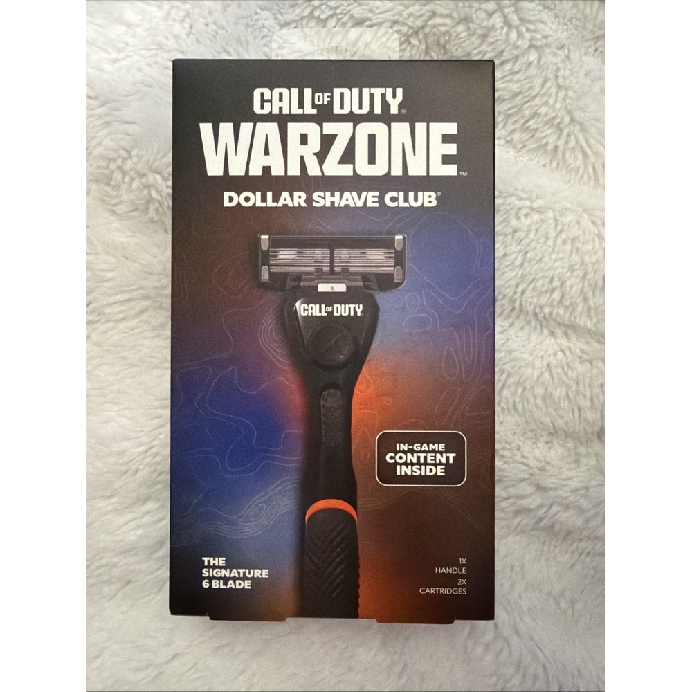 Dollar Shave Club X Call of Duty Warzone Signature 6-Blade Razor Set Black NEW